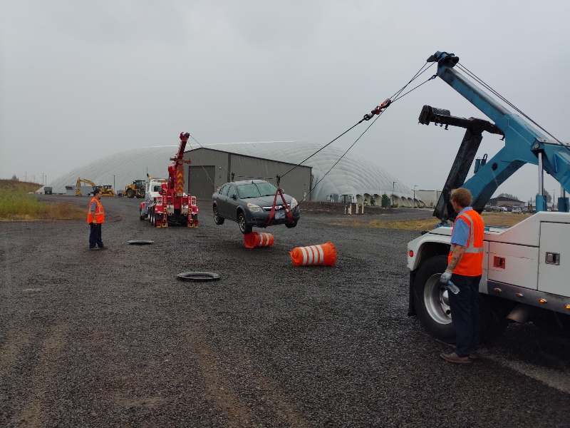 Oregon TIM program tow truck demonstration